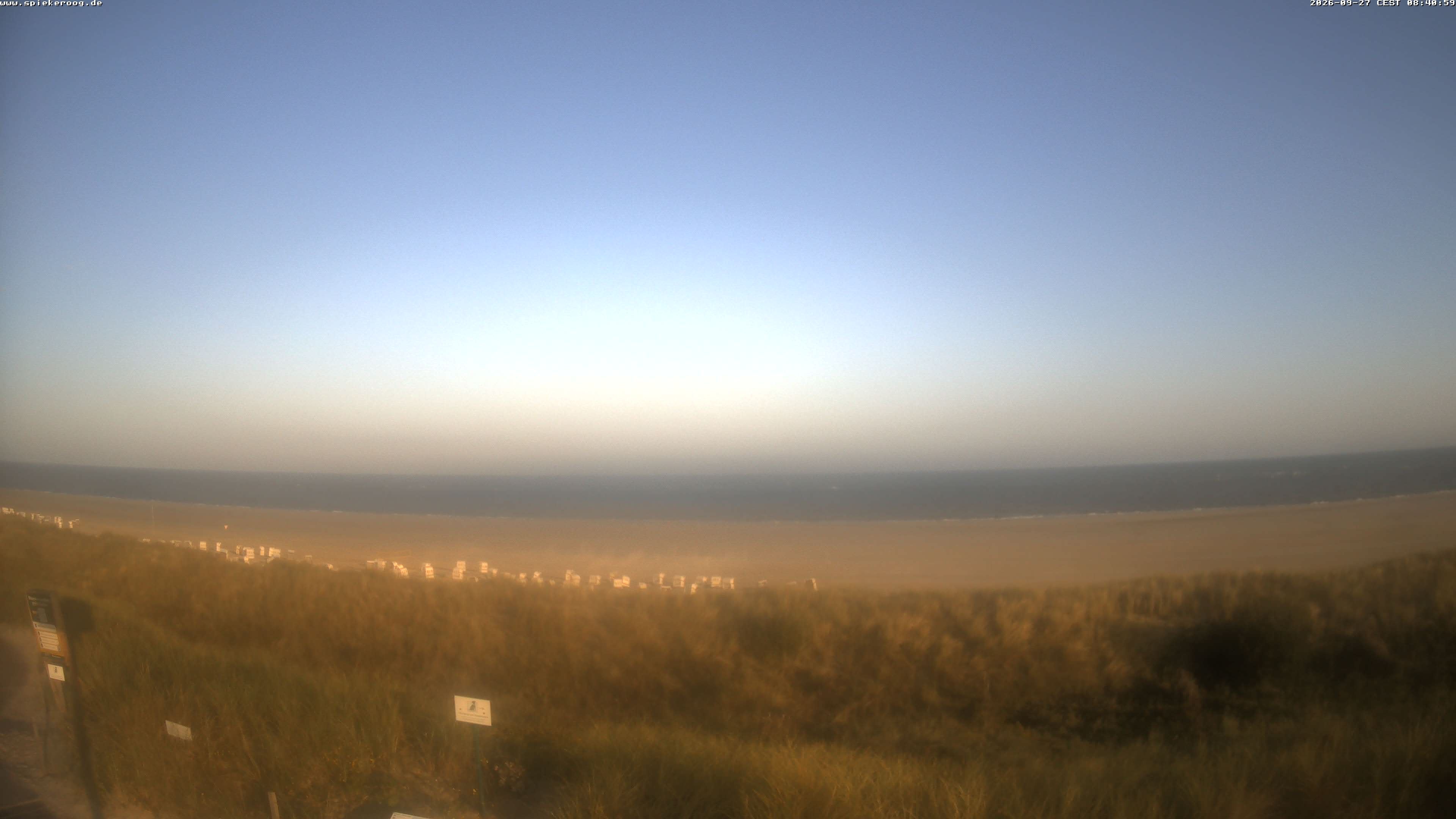Archived image Webcam Spiekeroog Beach