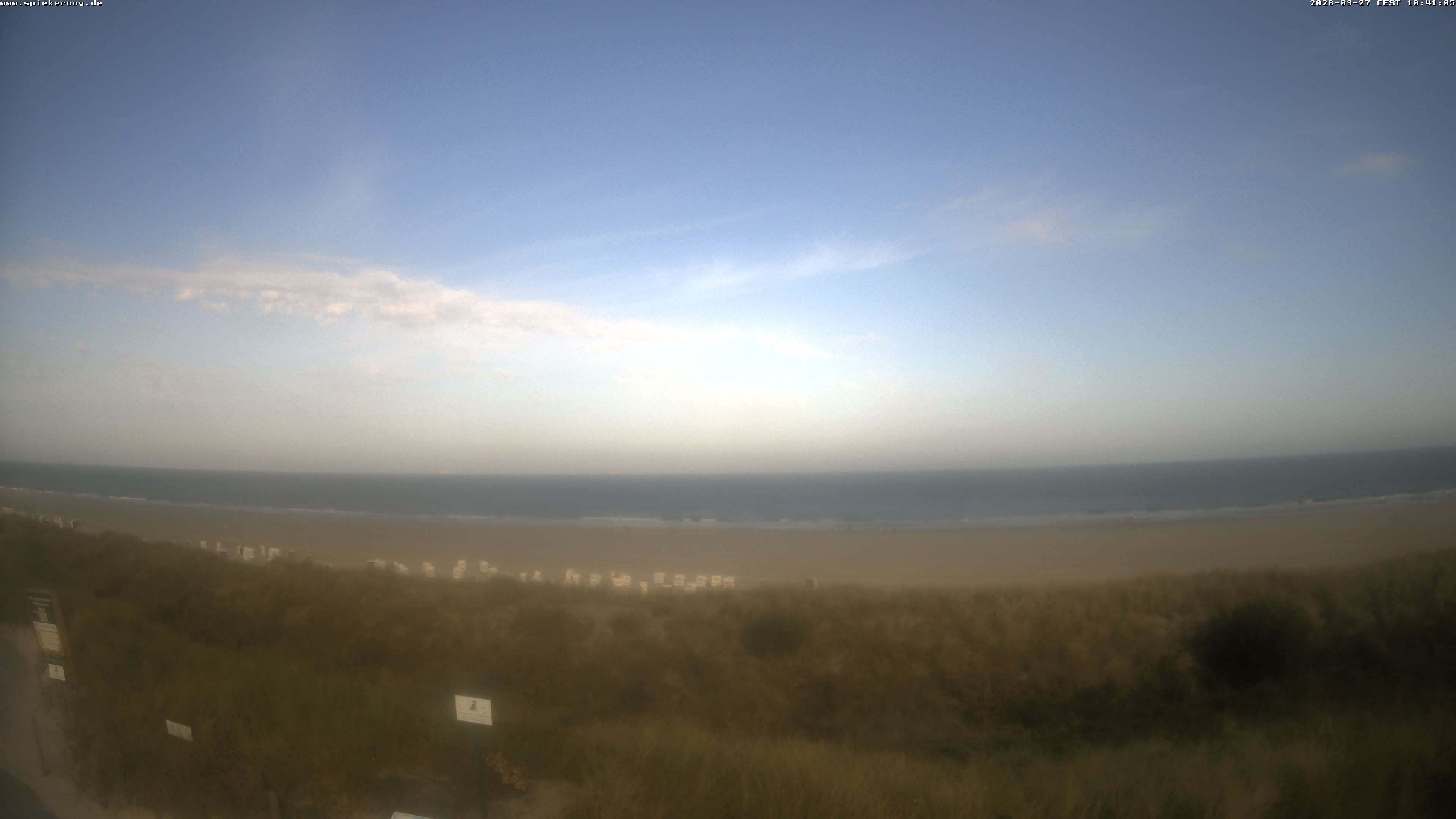 Archived image Webcam Spiekeroog Beach