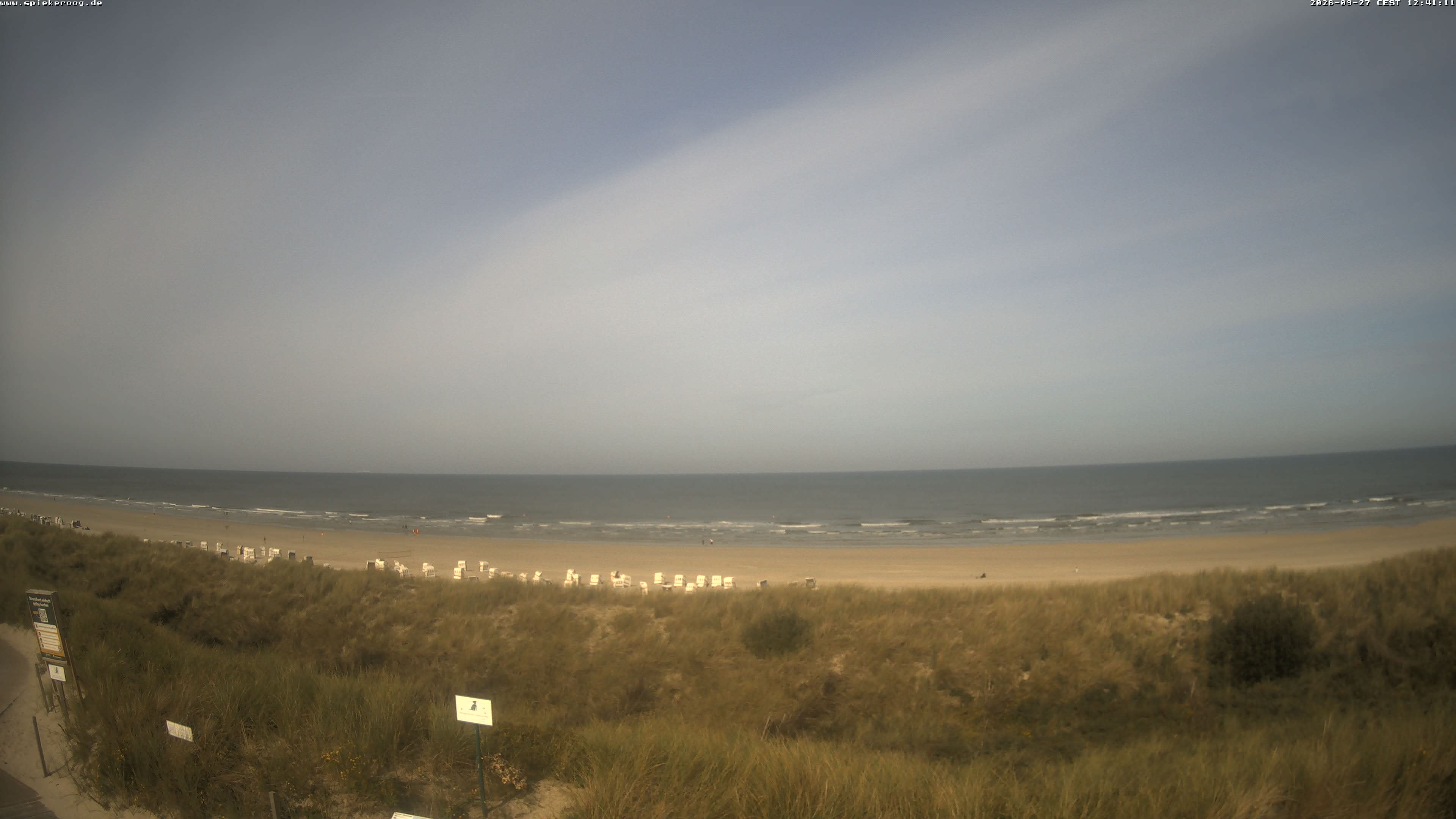 Archived image Webcam Spiekeroog Beach