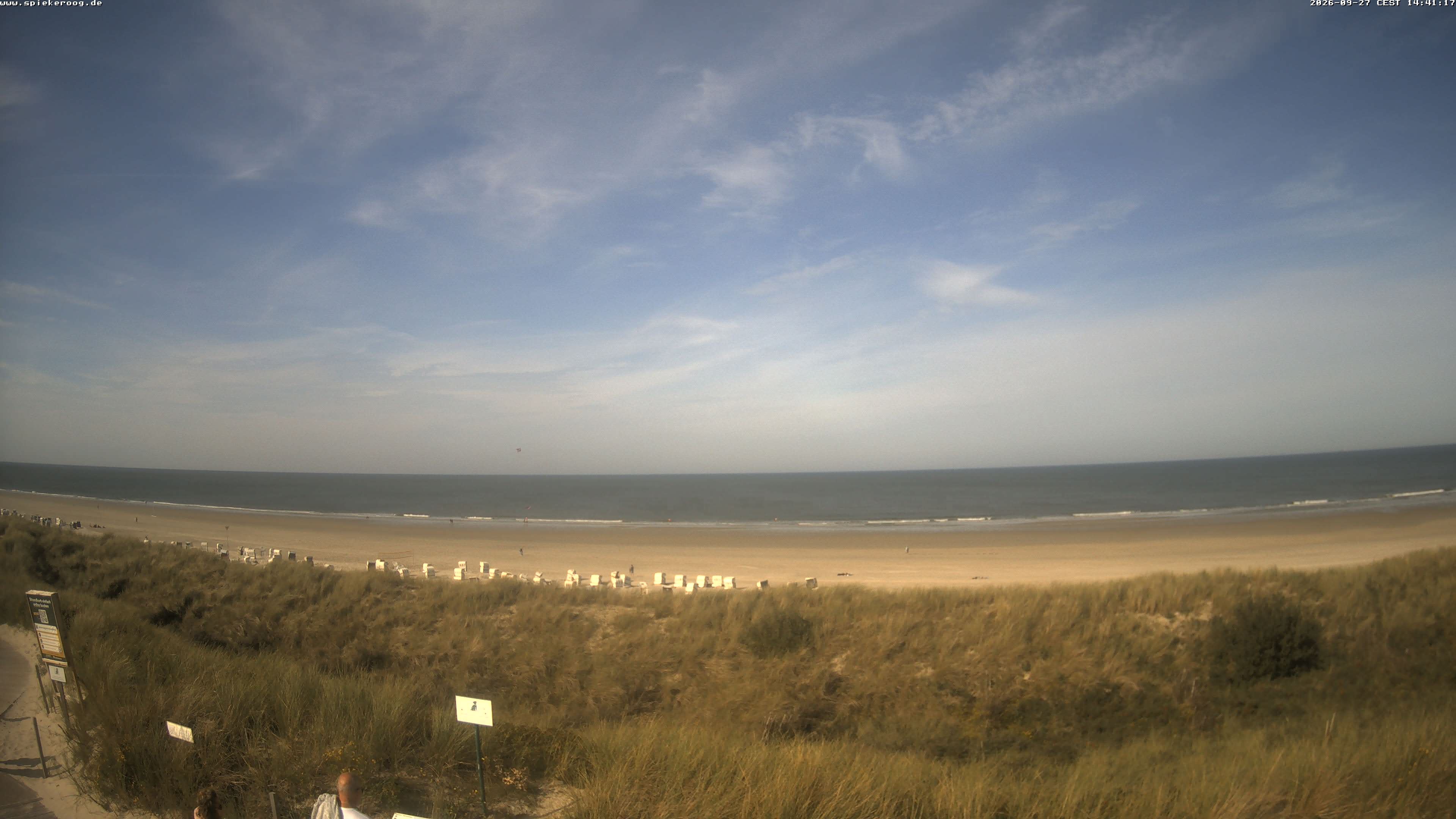 Archived image Webcam Spiekeroog Beach