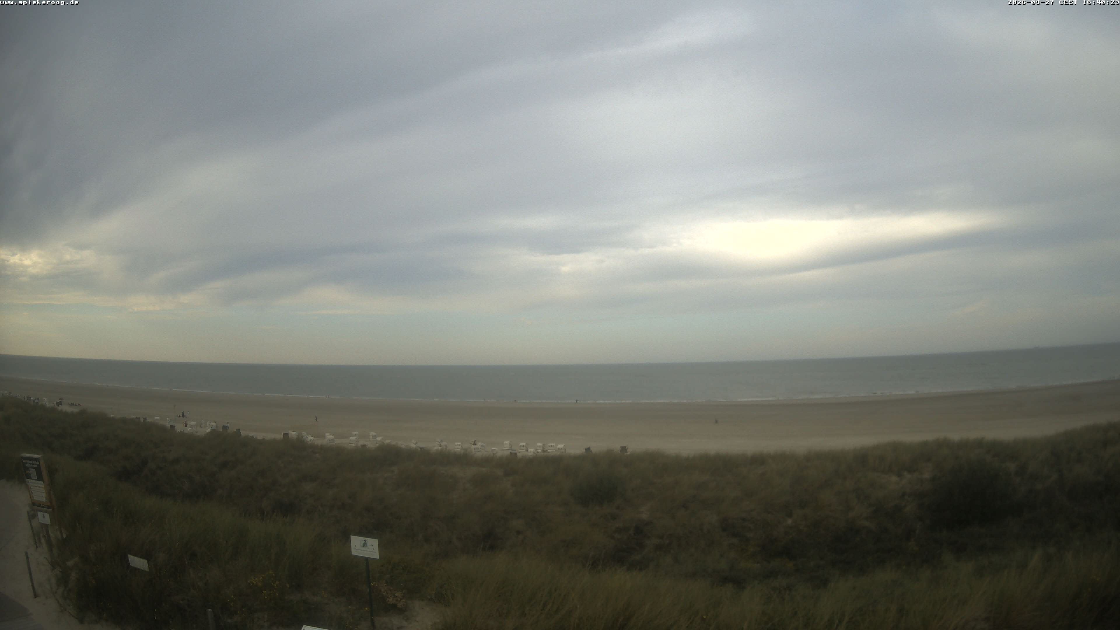 Archived image Webcam Spiekeroog Beach