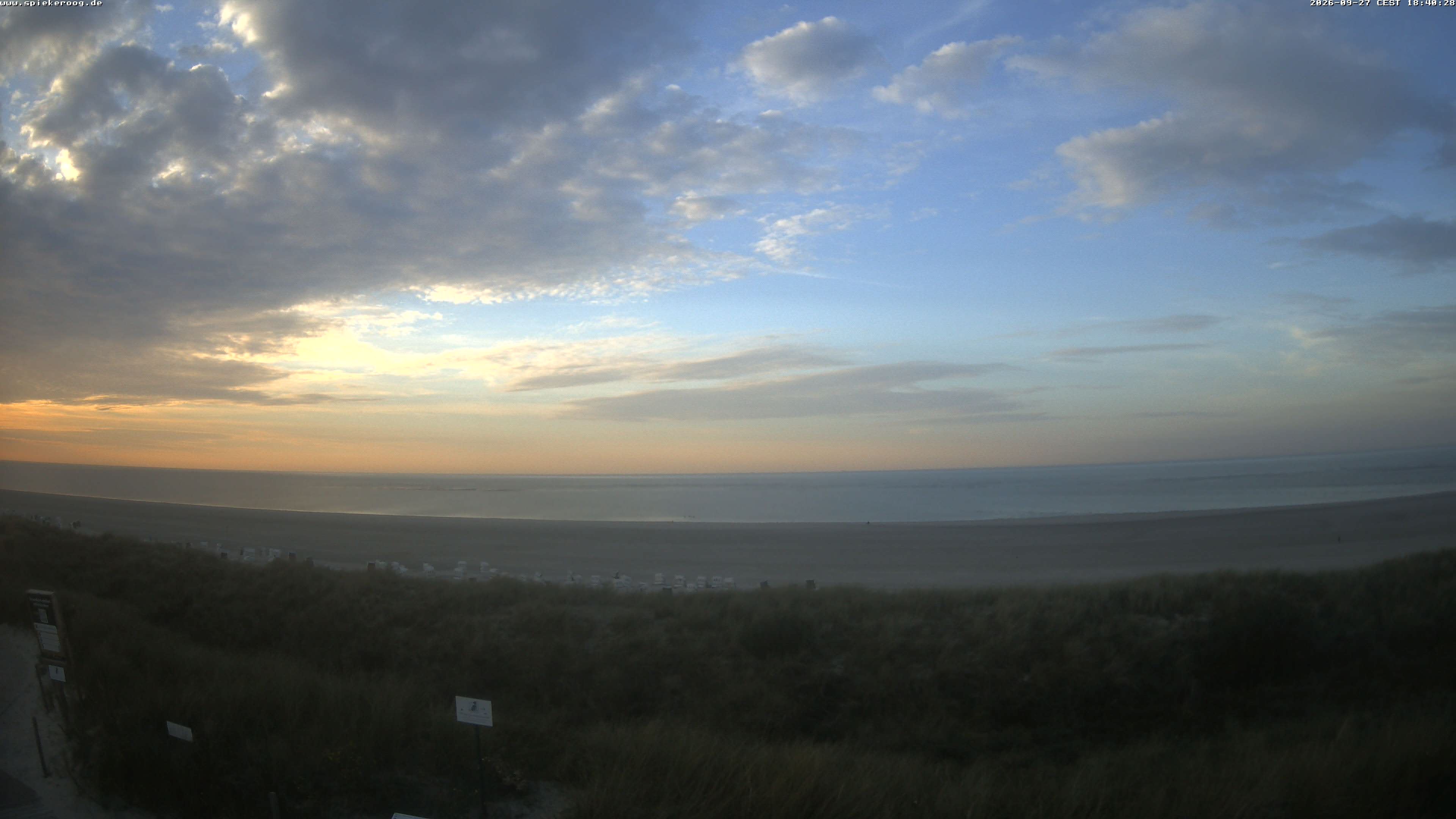 Archived image Webcam Spiekeroog Beach