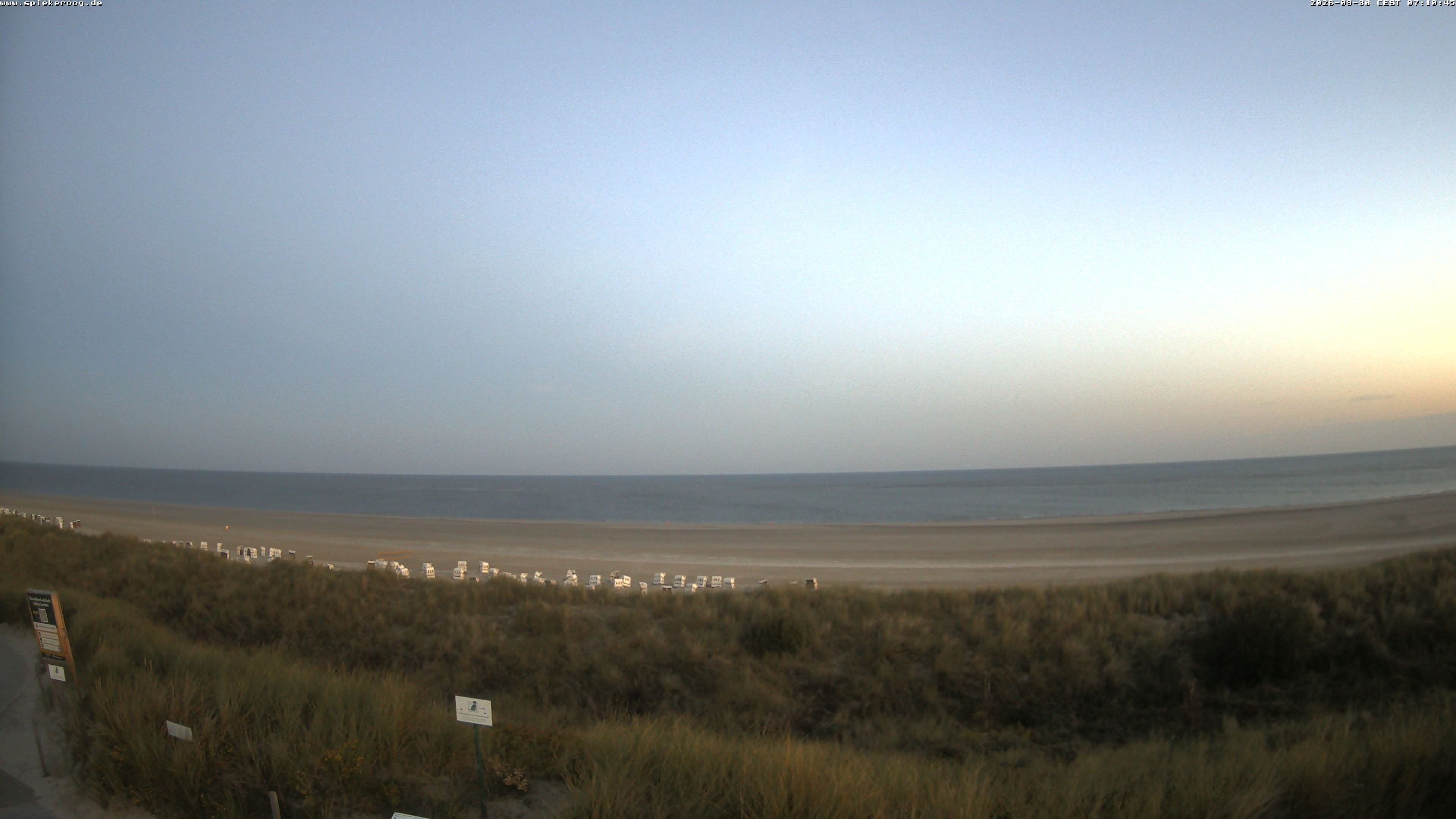 Archiv Foto Webcam Spiekeroog: Badestrand