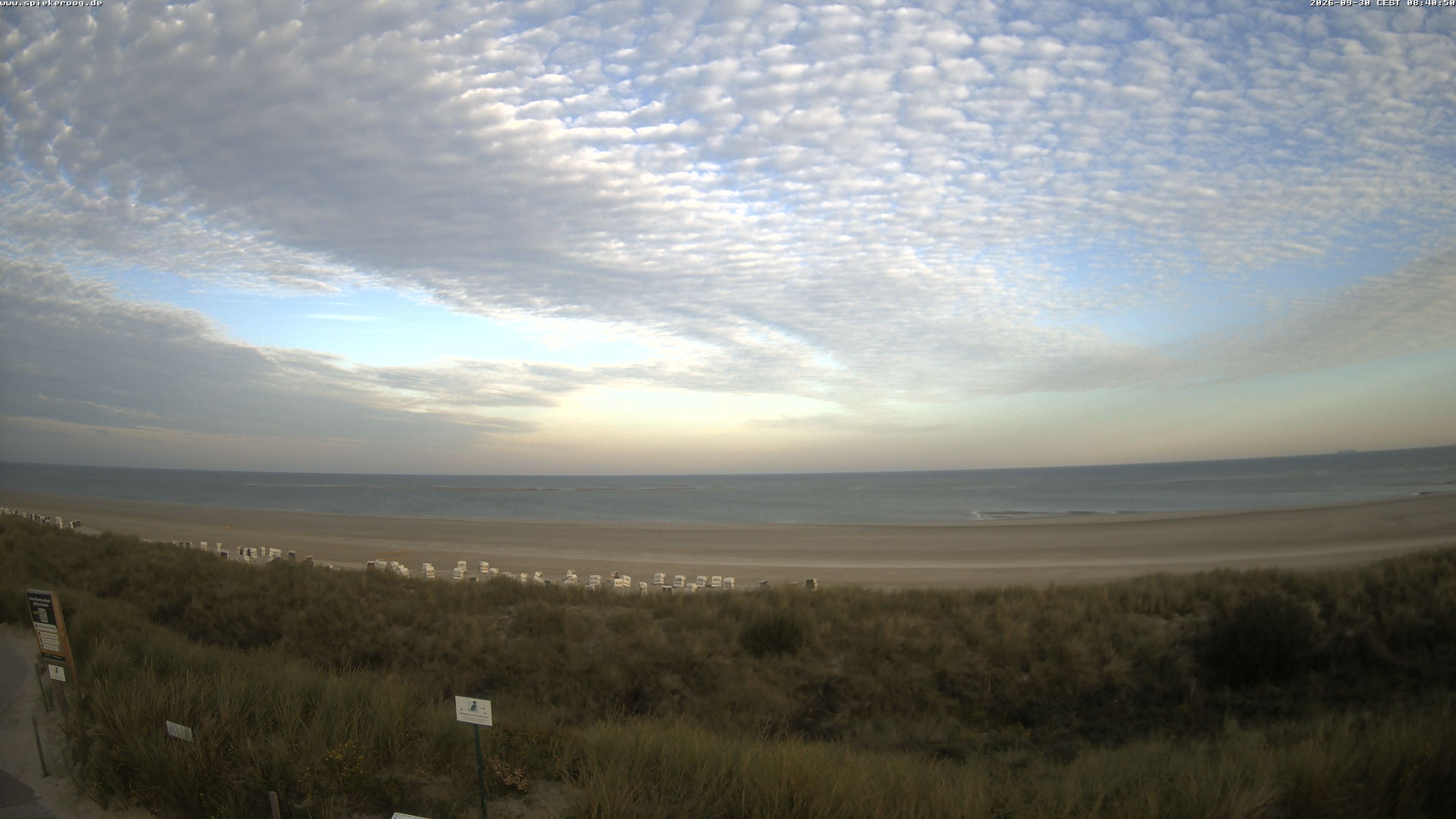 Archiv Foto Webcam Spiekeroog: Badestrand