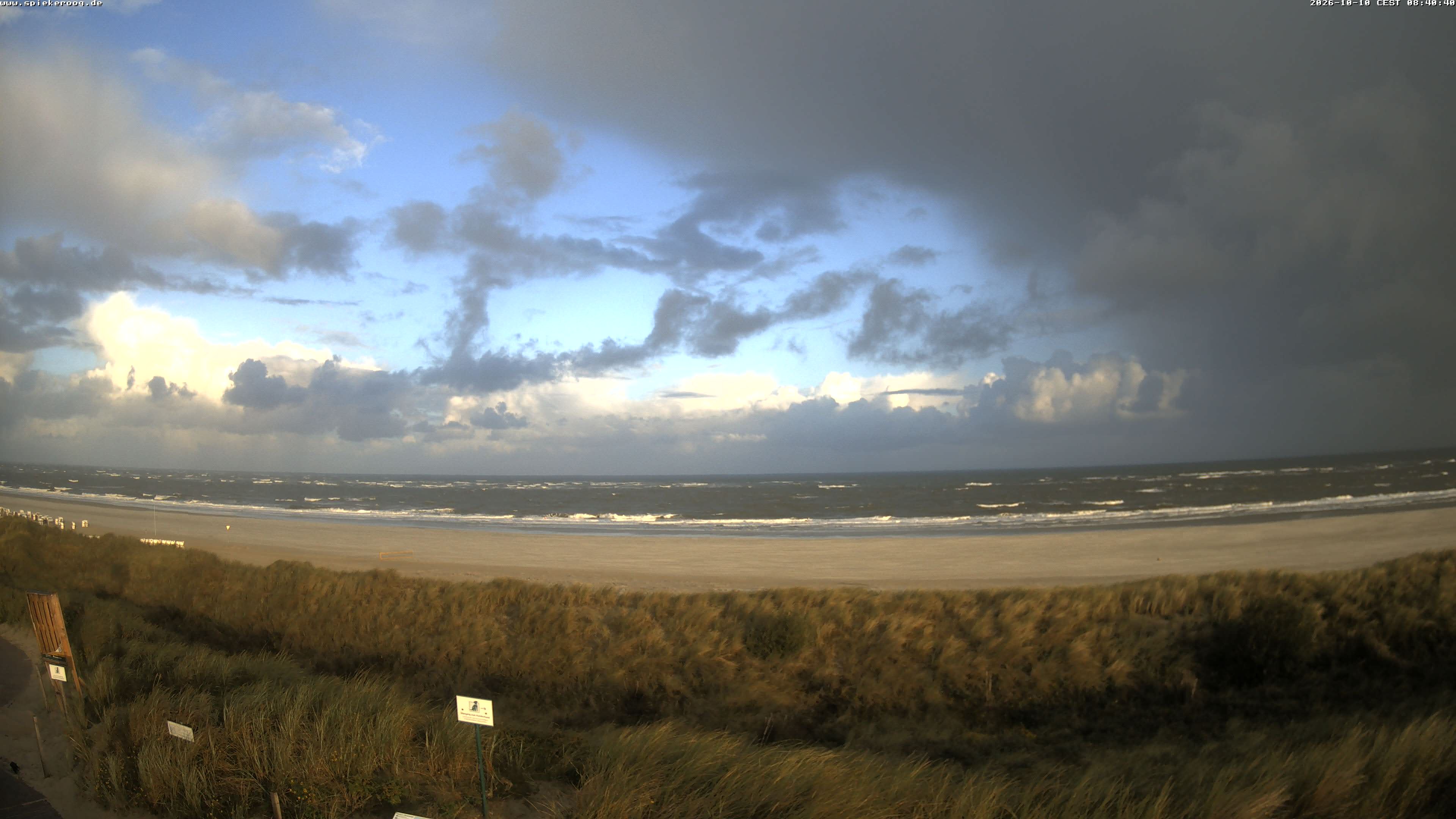 Archived image Webcam Spiekeroog Beach
