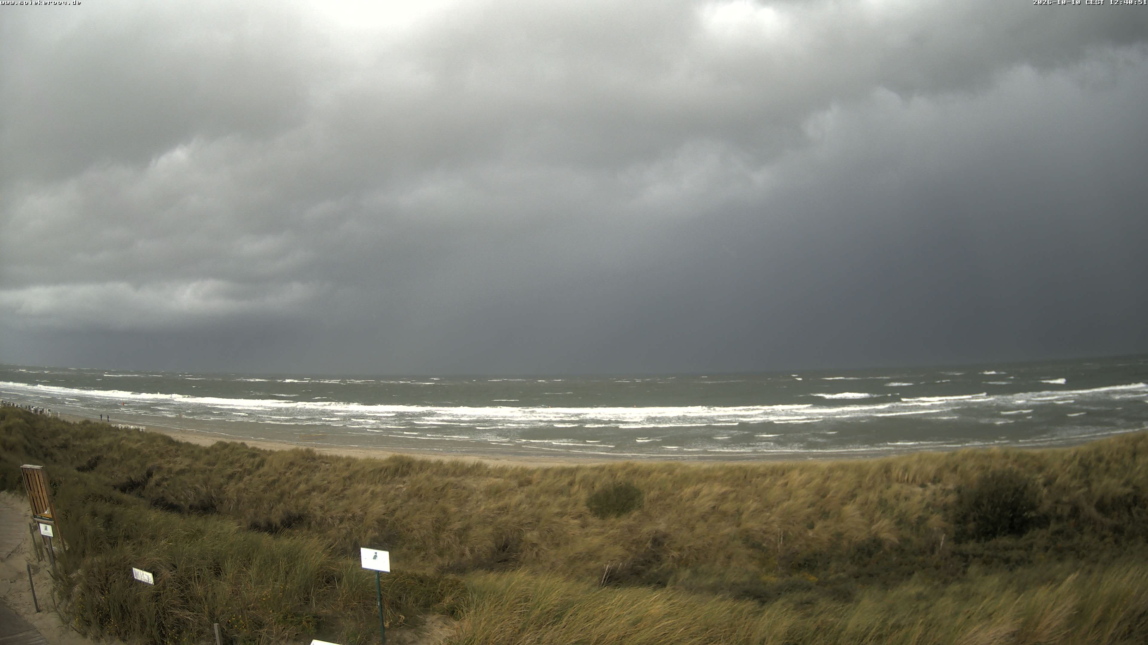 Archived image Webcam Spiekeroog Beach