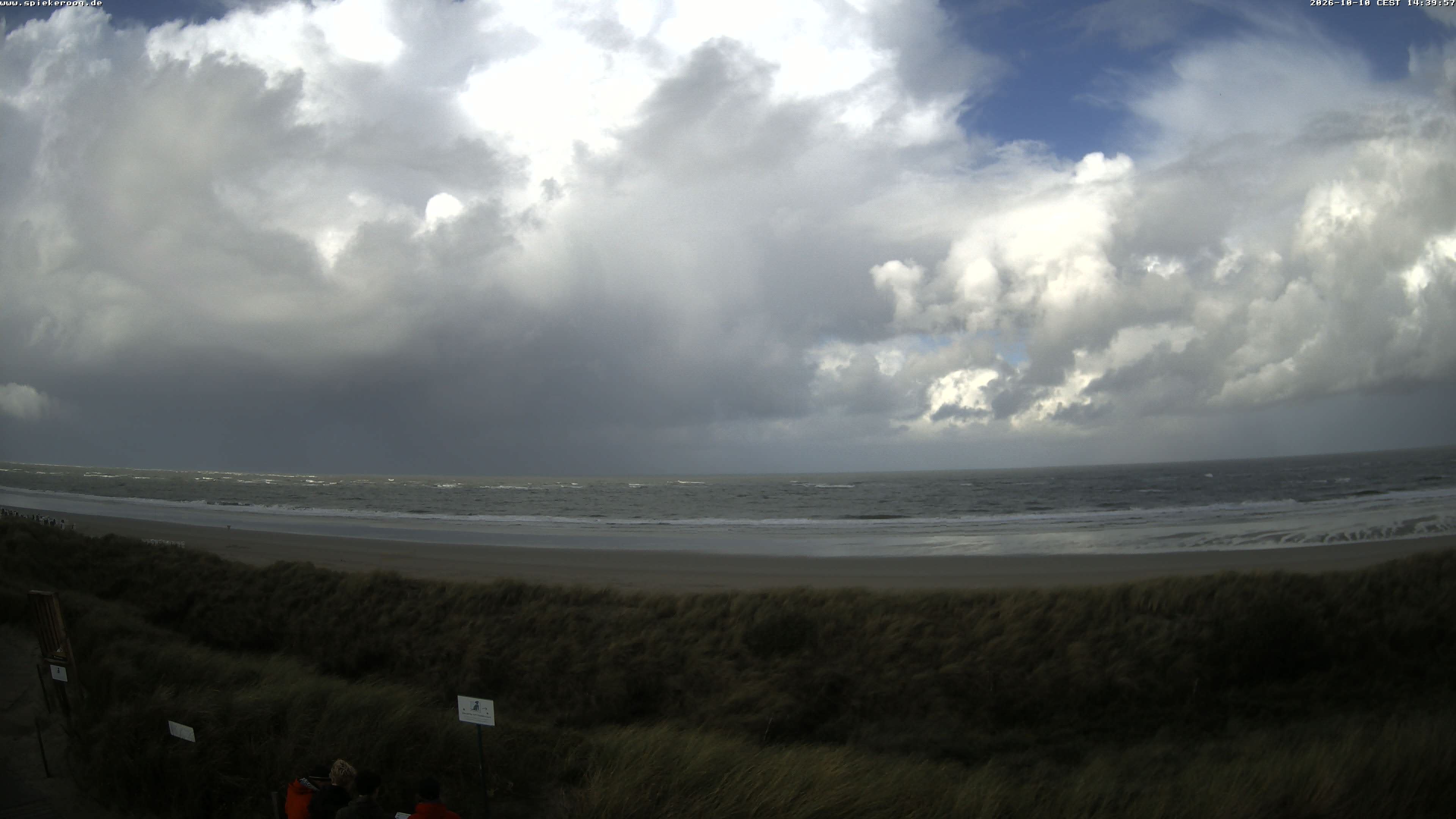 Archived image Webcam Spiekeroog Beach