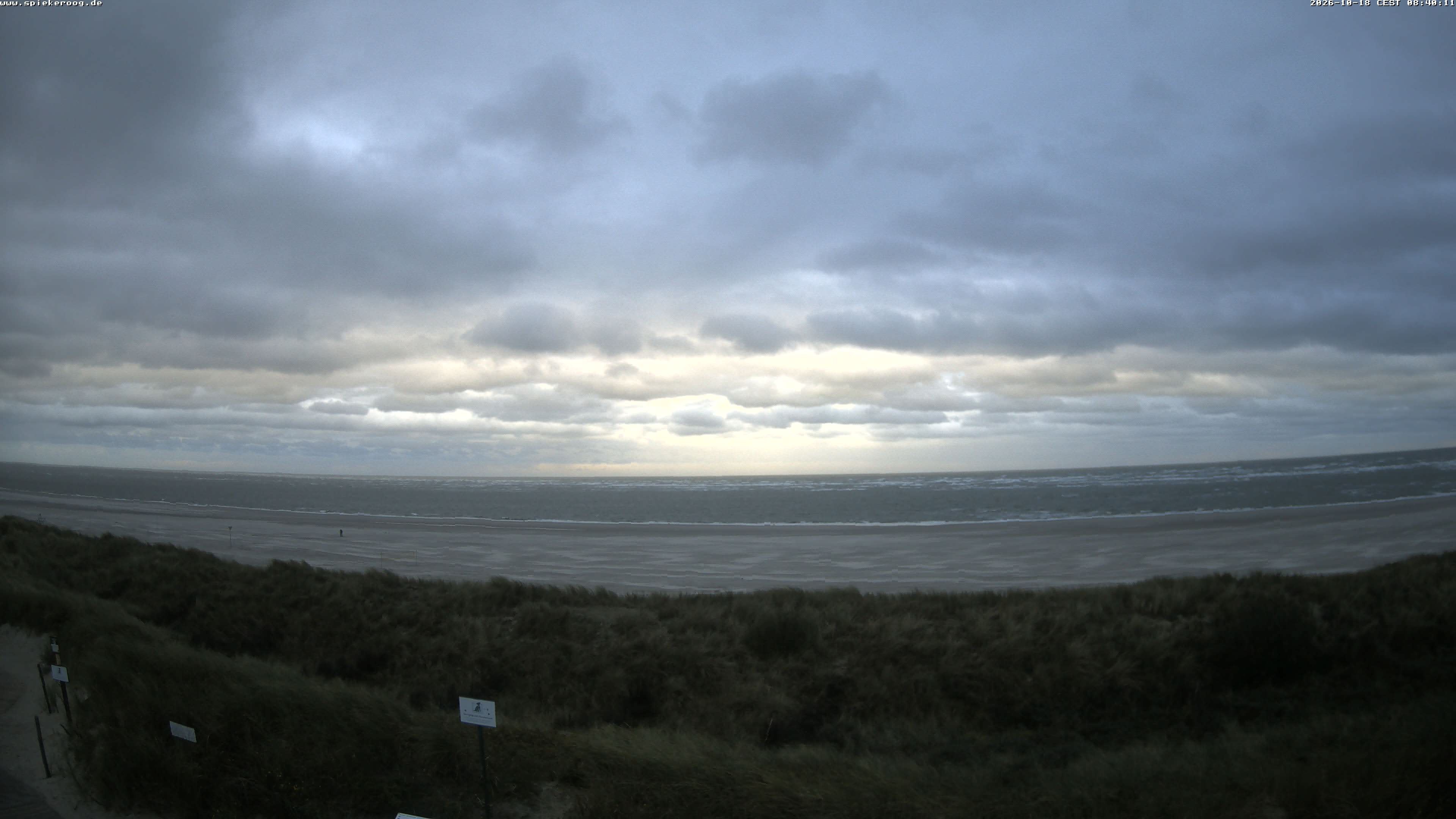 Archiv Foto Webcam Spiekeroog: Badestrand