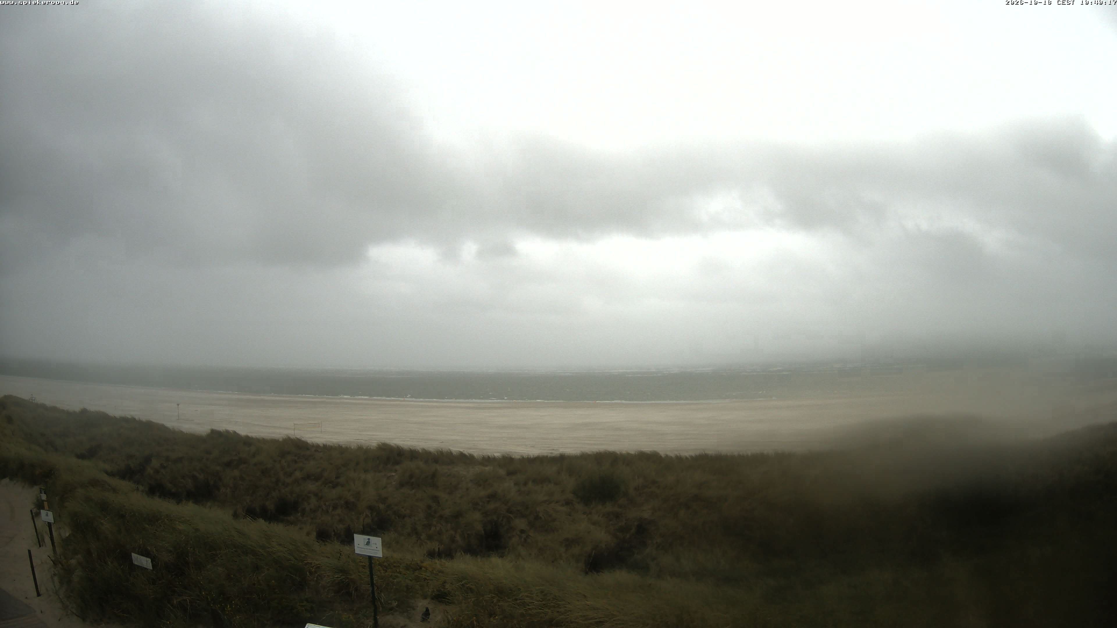 Archiv Foto Webcam Spiekeroog: Badestrand