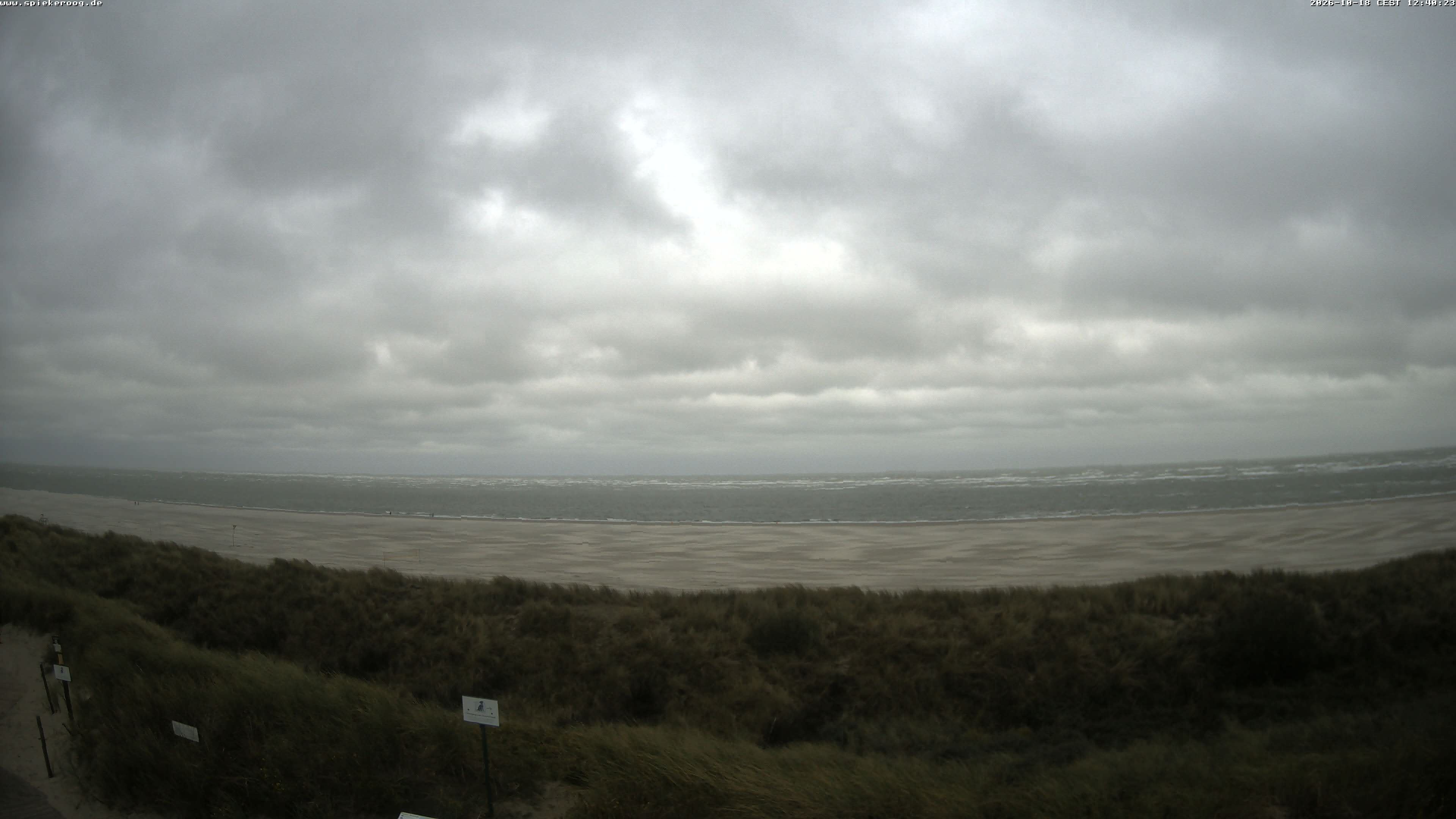 Archiv Foto Webcam Spiekeroog: Badestrand