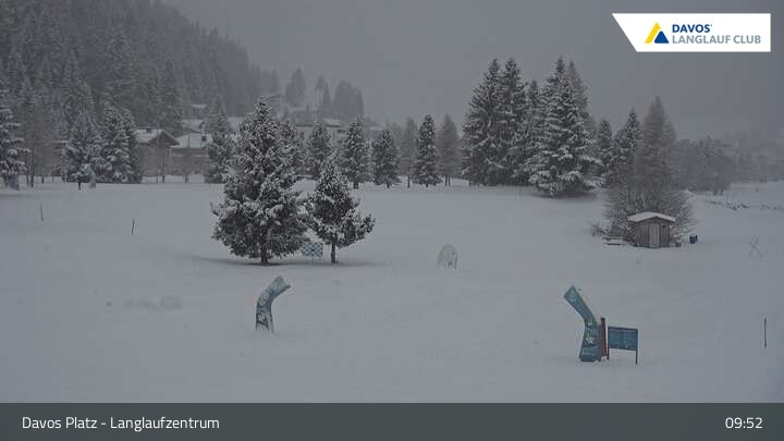 Archiv Foto Webcam Davos: Golfplatz