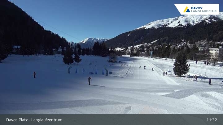 Archiv Foto Webcam Davos: Golfplatz