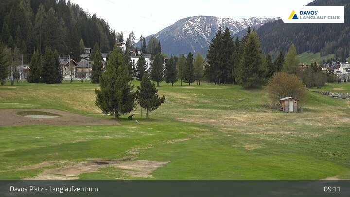 Archiv Foto Webcam Davos: Golfplatz