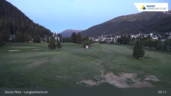Archiv Foto Webcam Davos: Golfplatz