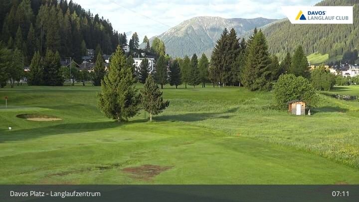 Archived image Webcam Davos: Golf Course