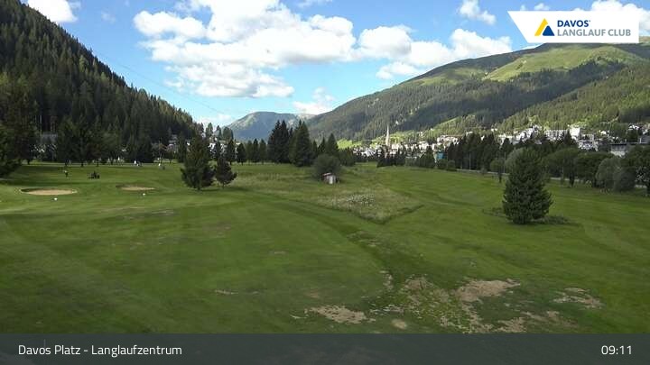 Archiv Foto Webcam Davos: Golfplatz