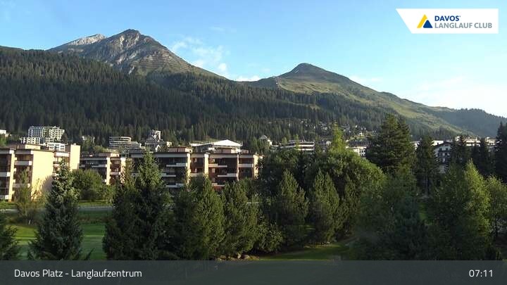 Archiv Foto Webcam Davos: Golfplatz