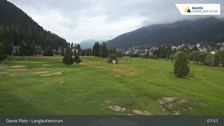 Archiv Foto Webcam Davos: Golfplatz