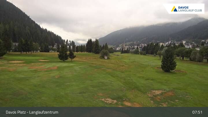 Archiv Foto Webcam Davos: Golfplatz