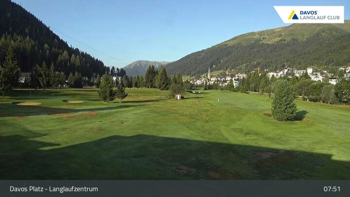 Archiv Foto Webcam Davos: Golfplatz