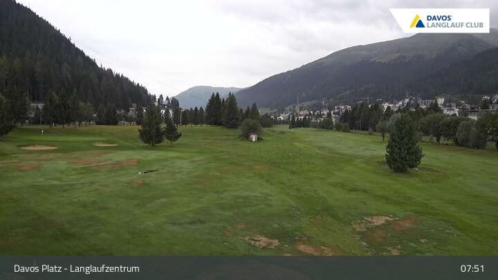 Archiv Foto Webcam Davos: Golfplatz