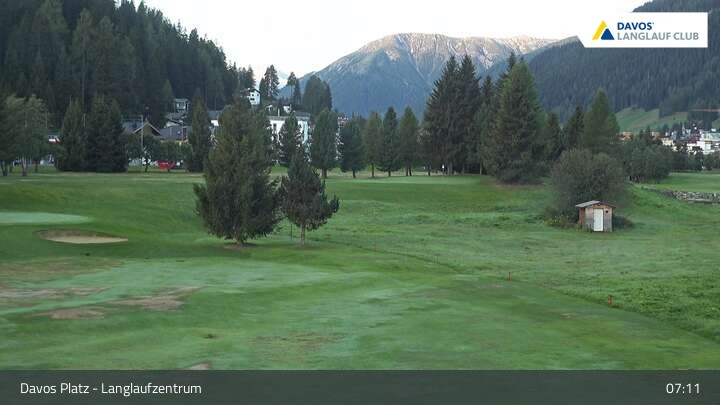 Archiv Foto Webcam Davos: Golfplatz