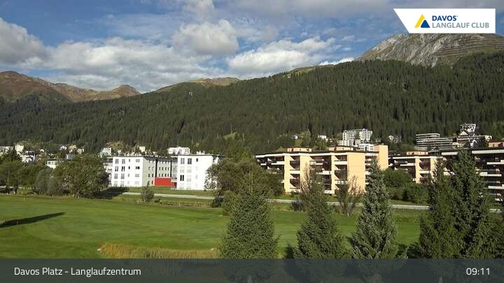 Archiv Foto Webcam Davos: Golfplatz