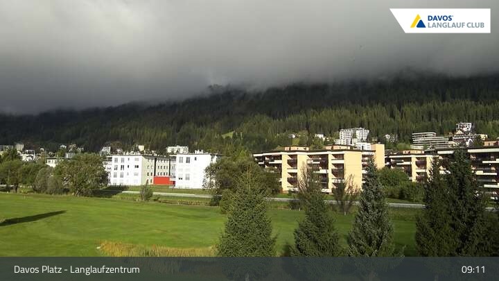 Archiv Foto Webcam Davos: Golfplatz