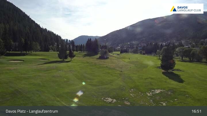 Archiv Foto Webcam Davos: Golfplatz