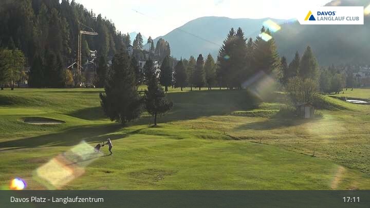 Archiv Foto Webcam Davos: Golfplatz