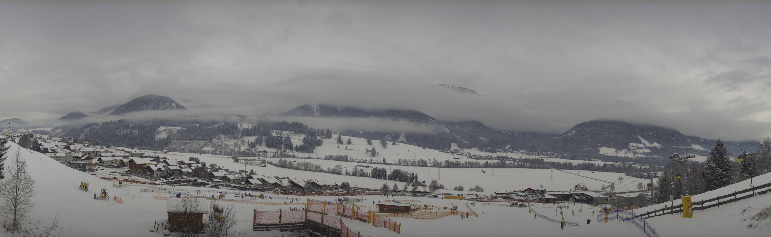 Archiv Foto Webcam Hauser Kaibling - Talstation 8er Gondelbahn