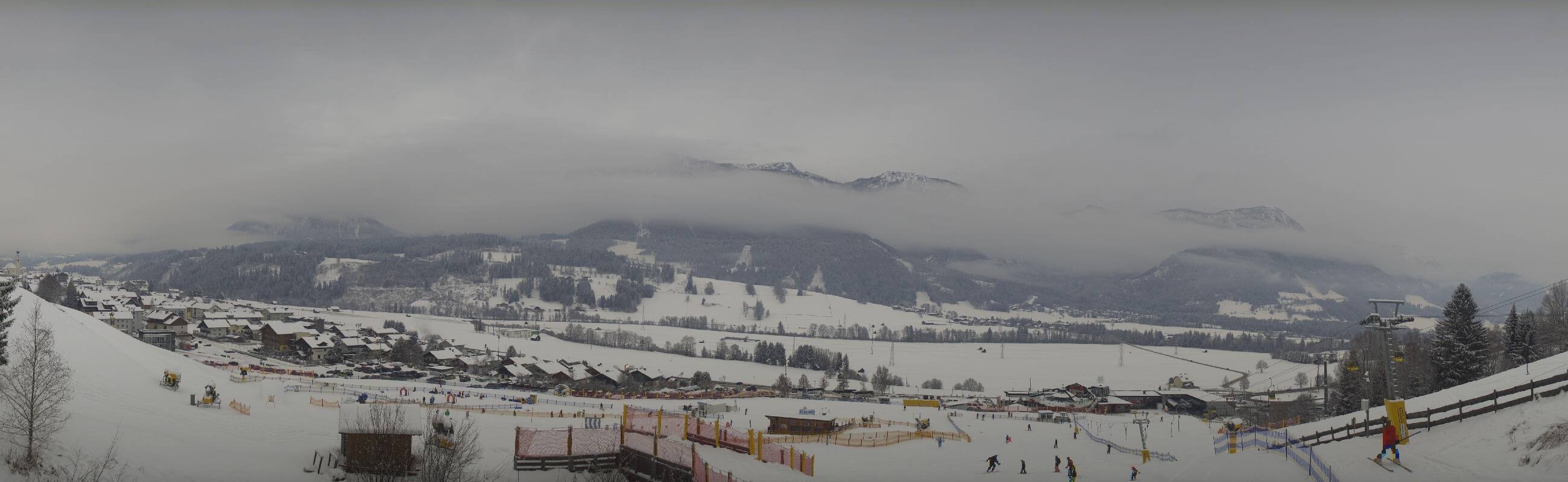 Archiv Foto Webcam Hauser Kaibling - Talstation 8er Gondelbahn