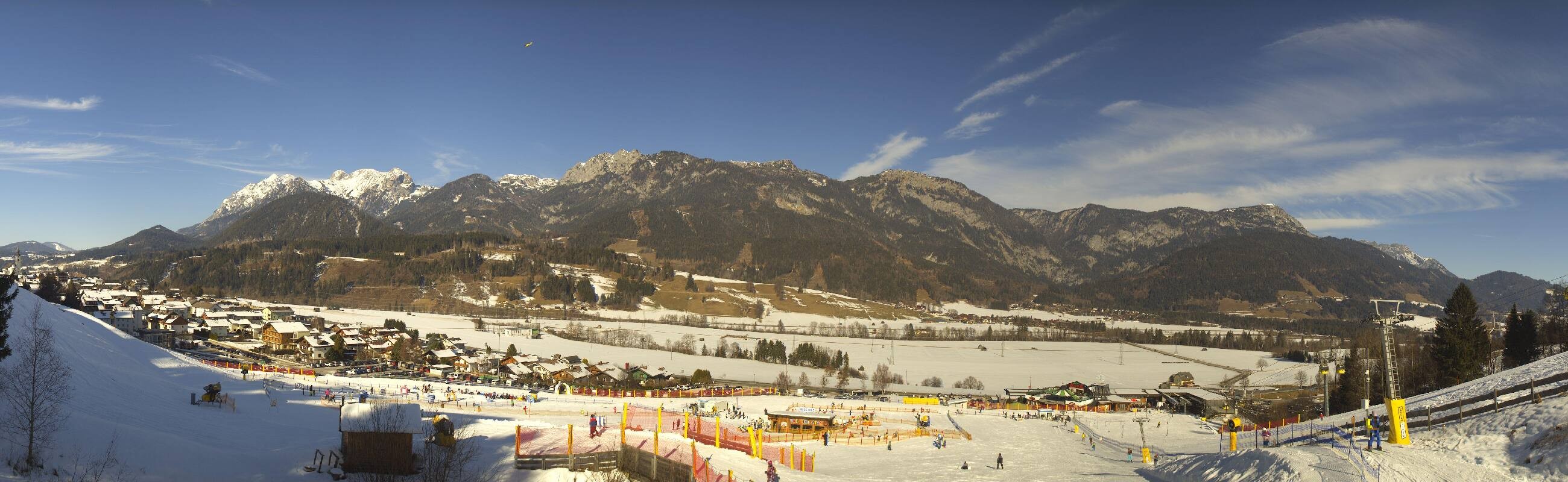 Archiv Foto Webcam Hauser Kaibling - Talstation 8er Gondelbahn