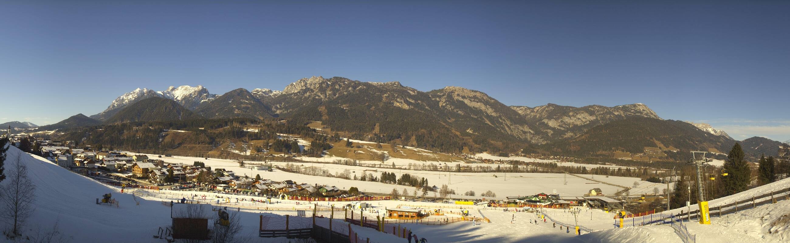 Archiv Foto Webcam Hauser Kaibling - Talstation 8er Gondelbahn