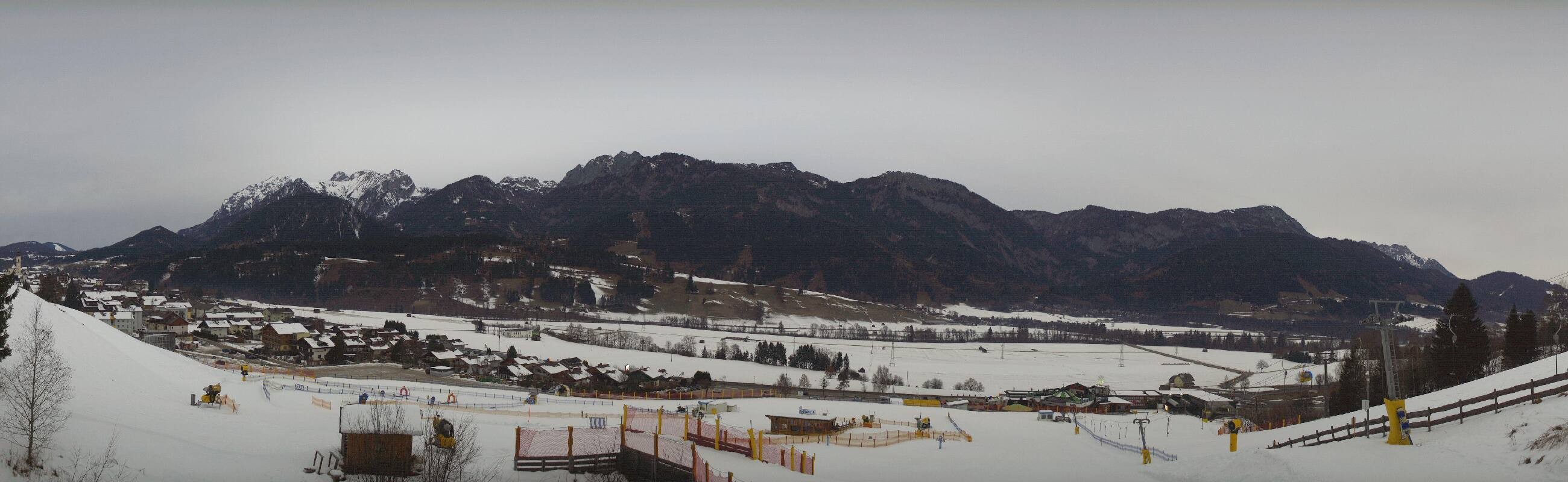 Archiv Foto Webcam Hauser Kaibling - Talstation 8er Gondelbahn