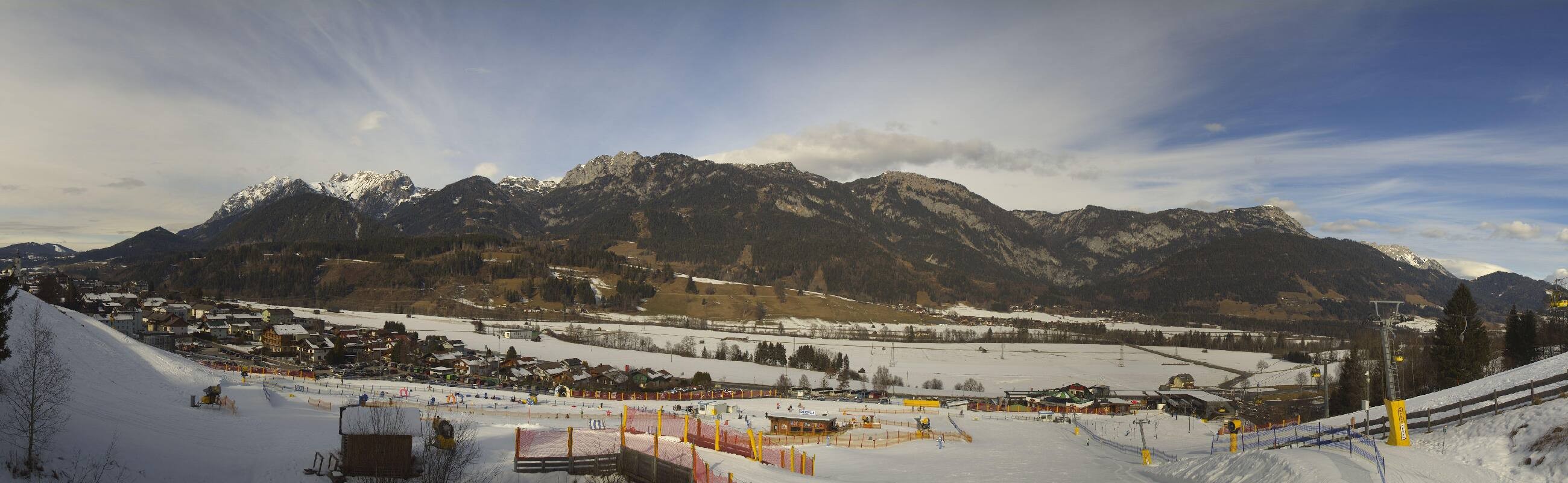 Archiv Foto Webcam Hauser Kaibling - Talstation 8er Gondelbahn