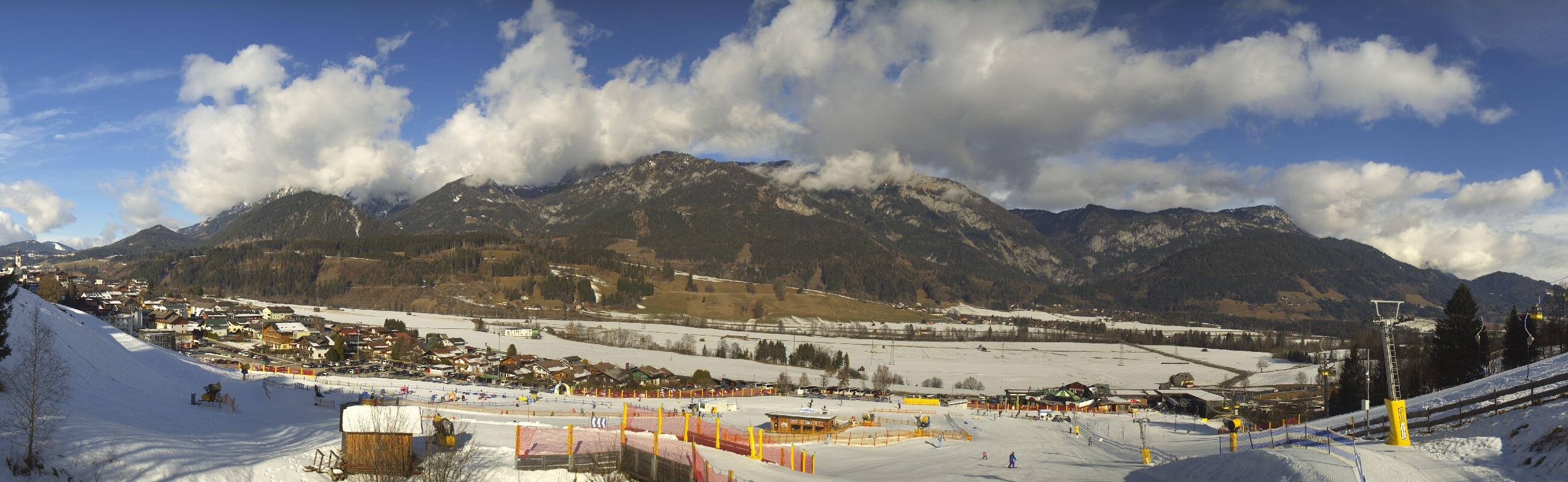 Archiv Foto Webcam Hauser Kaibling - Talstation 8er Gondelbahn