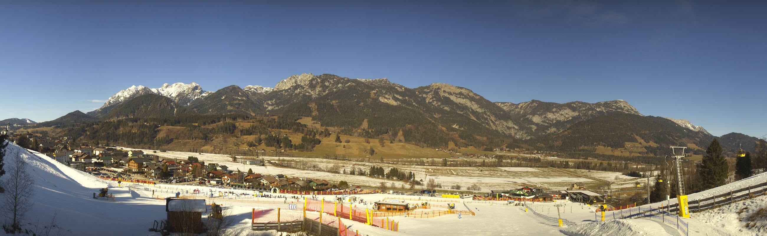 Archiv Foto Webcam Hauser Kaibling - Talstation 8er Gondelbahn