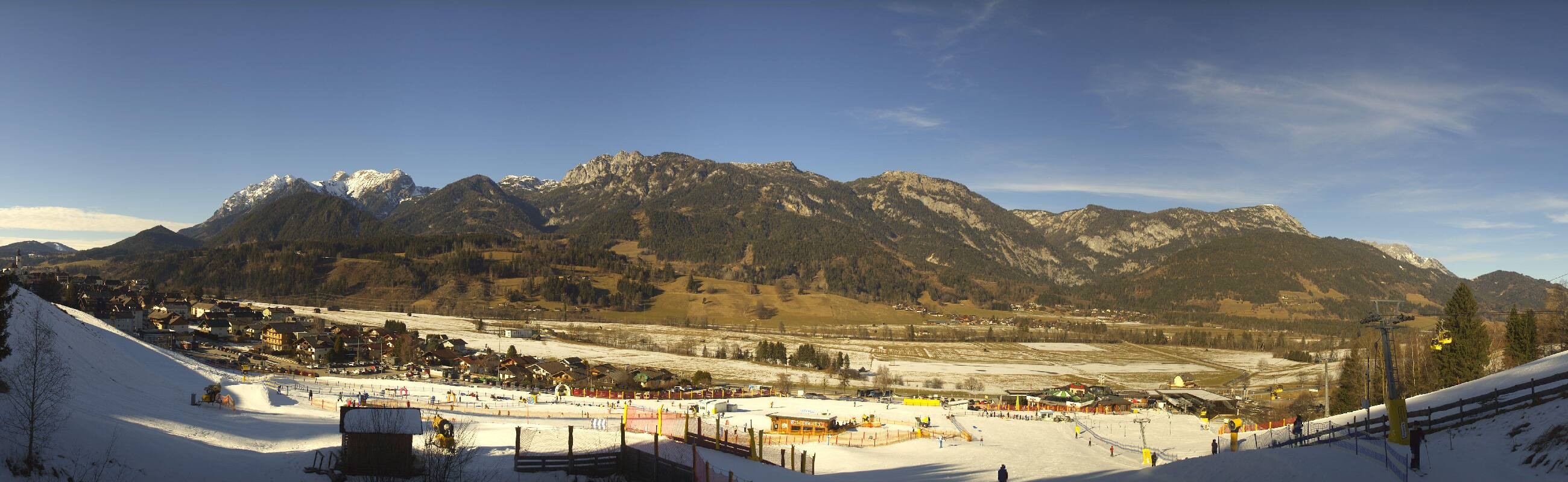 Archiv Foto Webcam Hauser Kaibling - Talstation 8er Gondelbahn