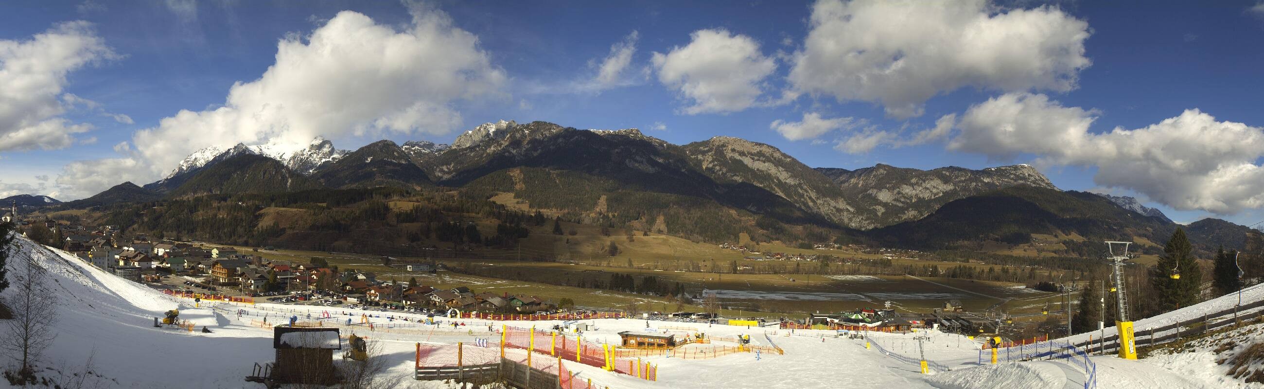 Archiv Foto Webcam Hauser Kaibling - Talstation 8er Gondelbahn