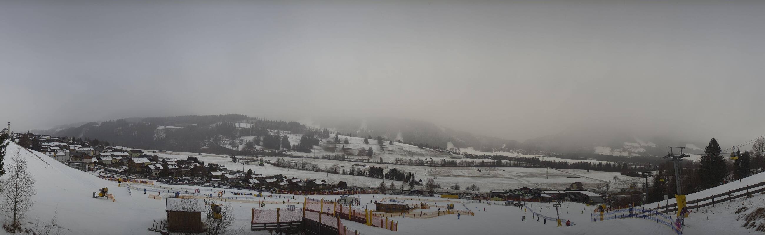 Archiv Foto Webcam Hauser Kaibling - Talstation 8er Gondelbahn