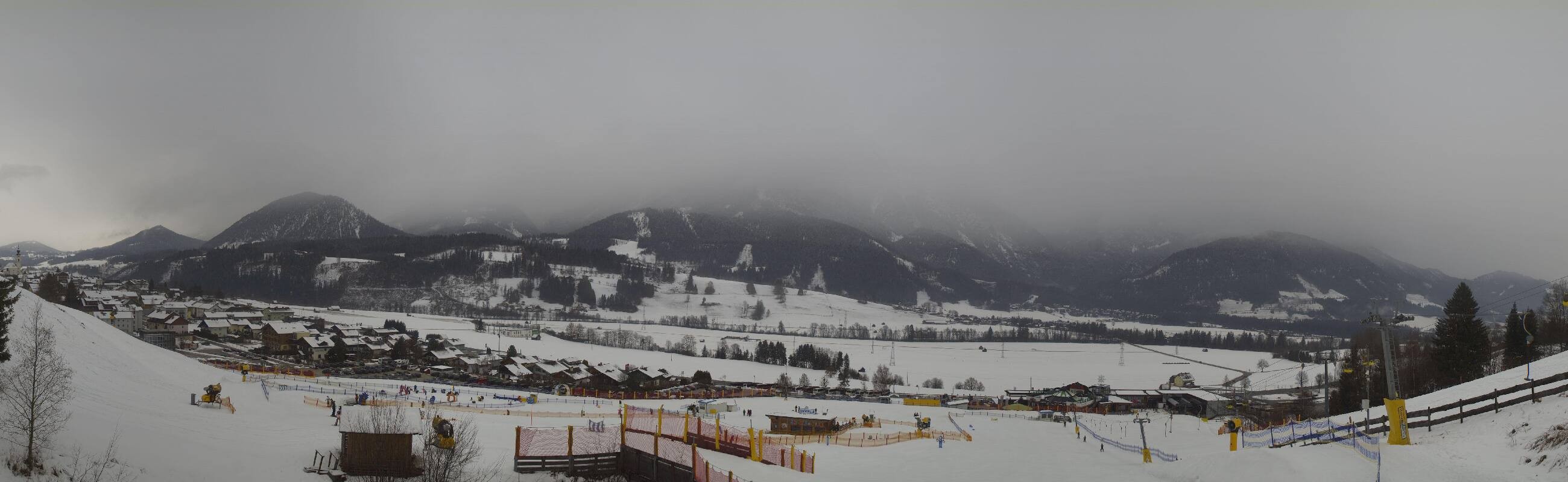 Archiv Foto Webcam Hauser Kaibling - Talstation 8er Gondelbahn