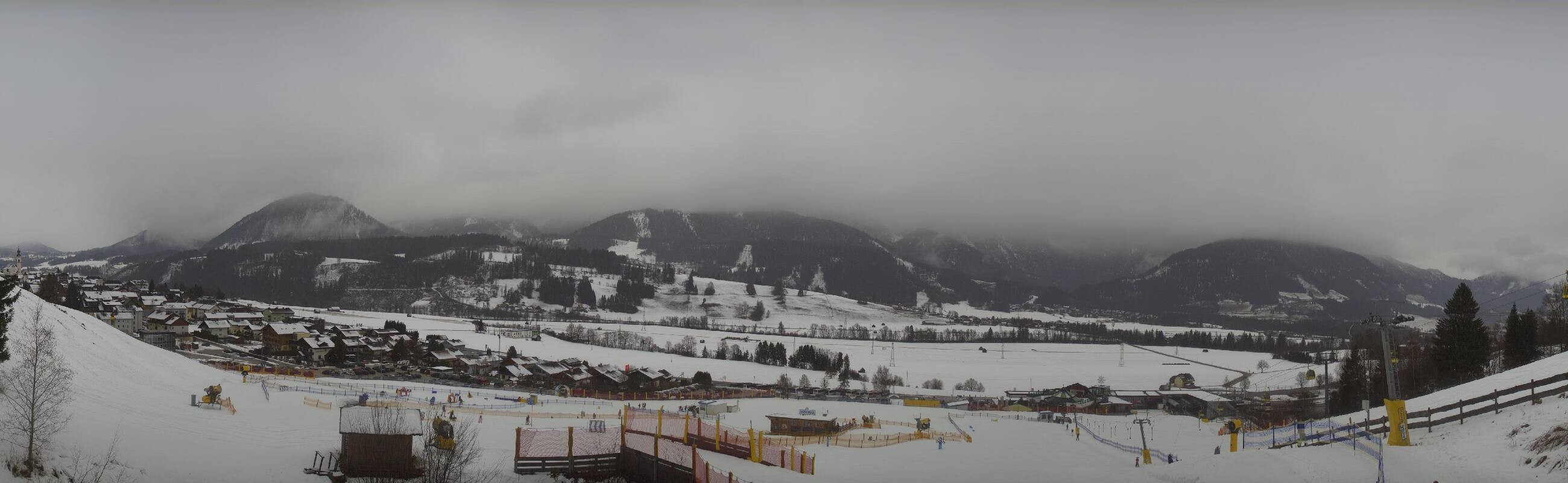 Archiv Foto Webcam Hauser Kaibling - Talstation 8er Gondelbahn