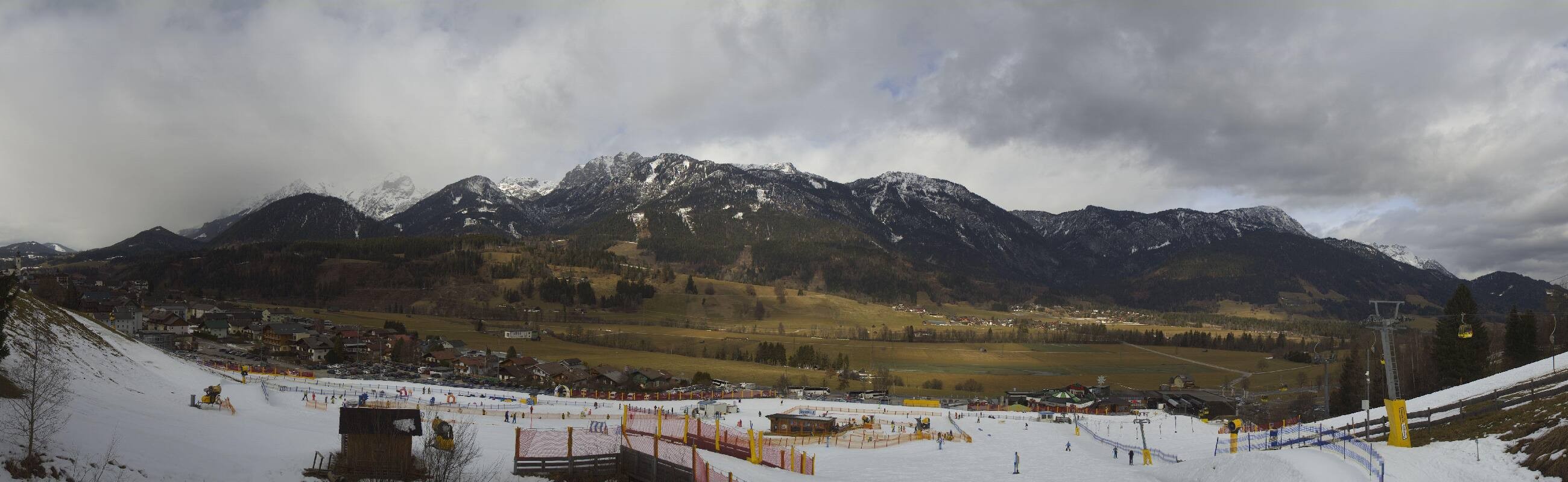 Archiv Foto Webcam Hauser Kaibling - Talstation 8er Gondelbahn