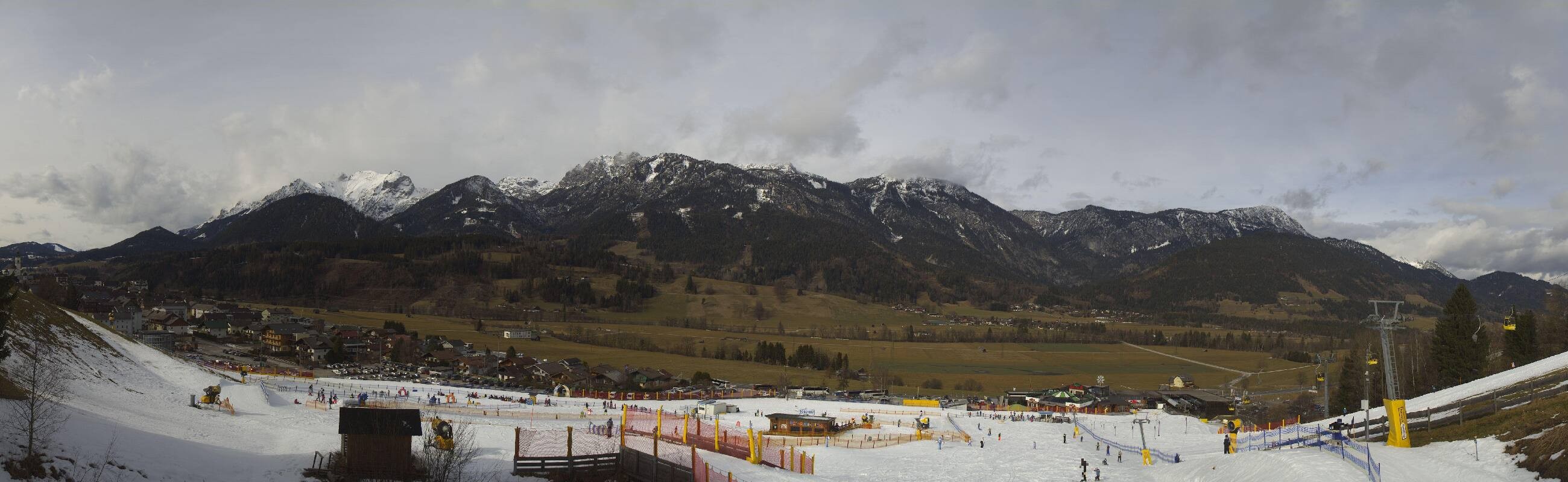 Archiv Foto Webcam Hauser Kaibling - Talstation 8er Gondelbahn