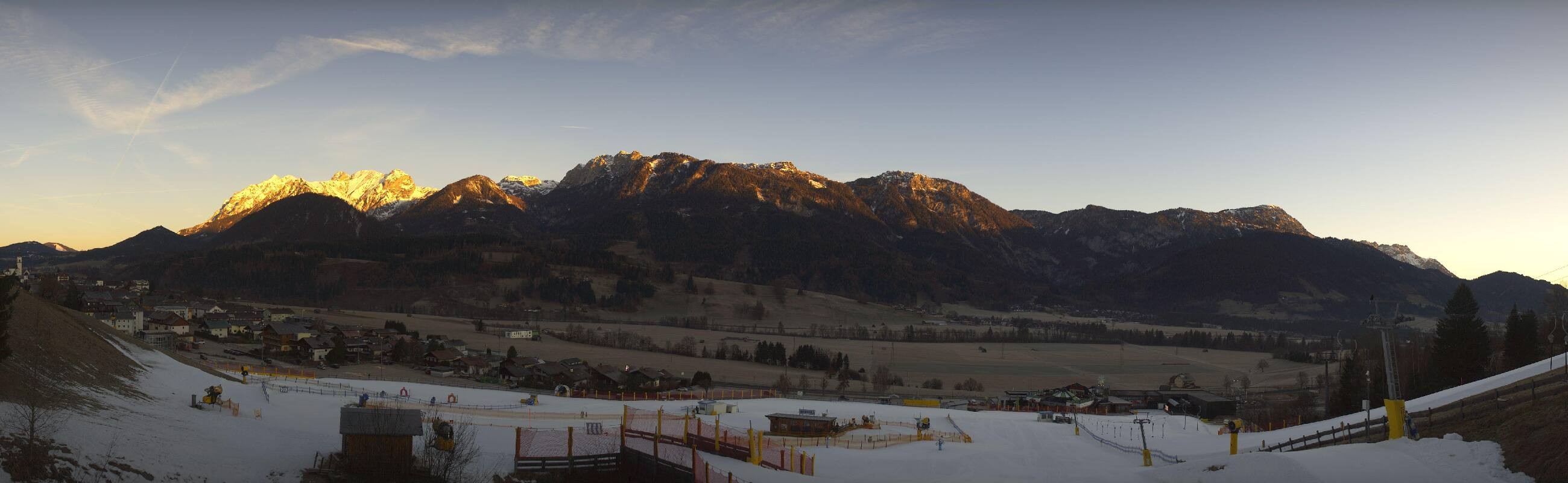 Archiv Foto Webcam Hauser Kaibling - Talstation 8er Gondelbahn