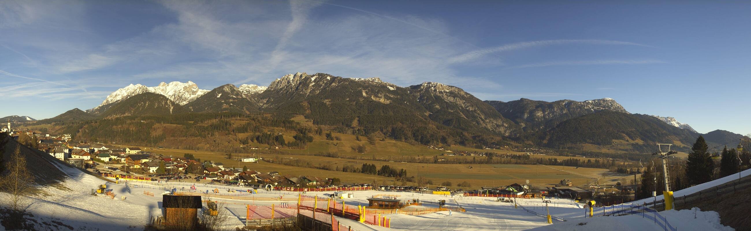 Archiv Foto Webcam Hauser Kaibling - Talstation 8er Gondelbahn