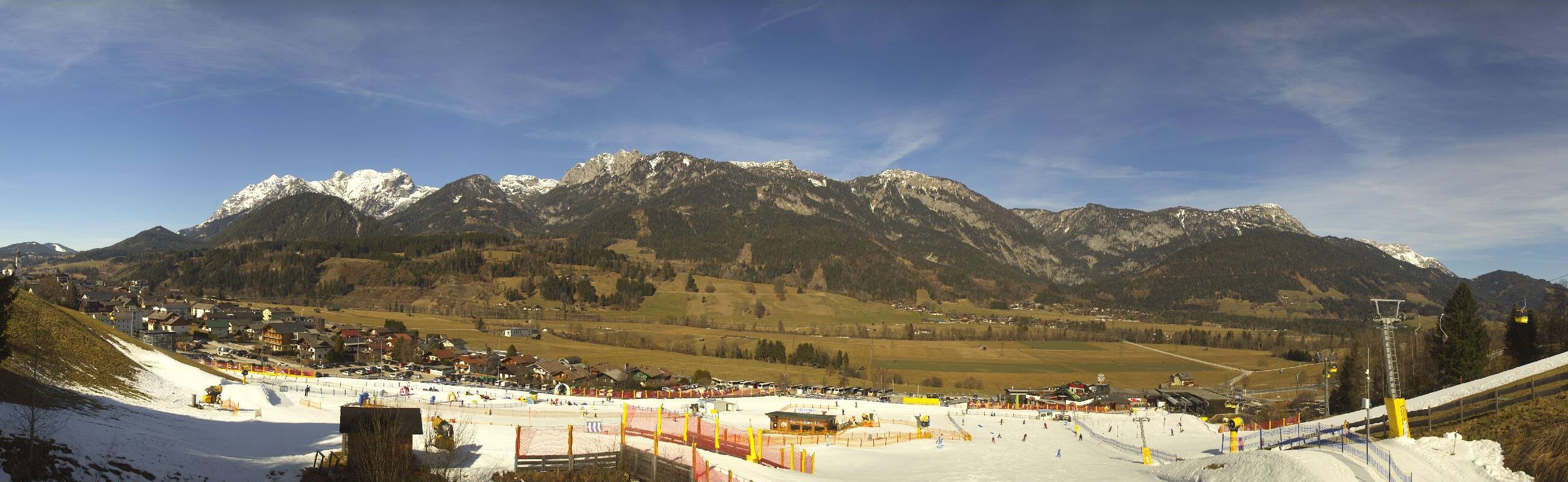 Archiv Foto Webcam Hauser Kaibling - Talstation 8er Gondelbahn