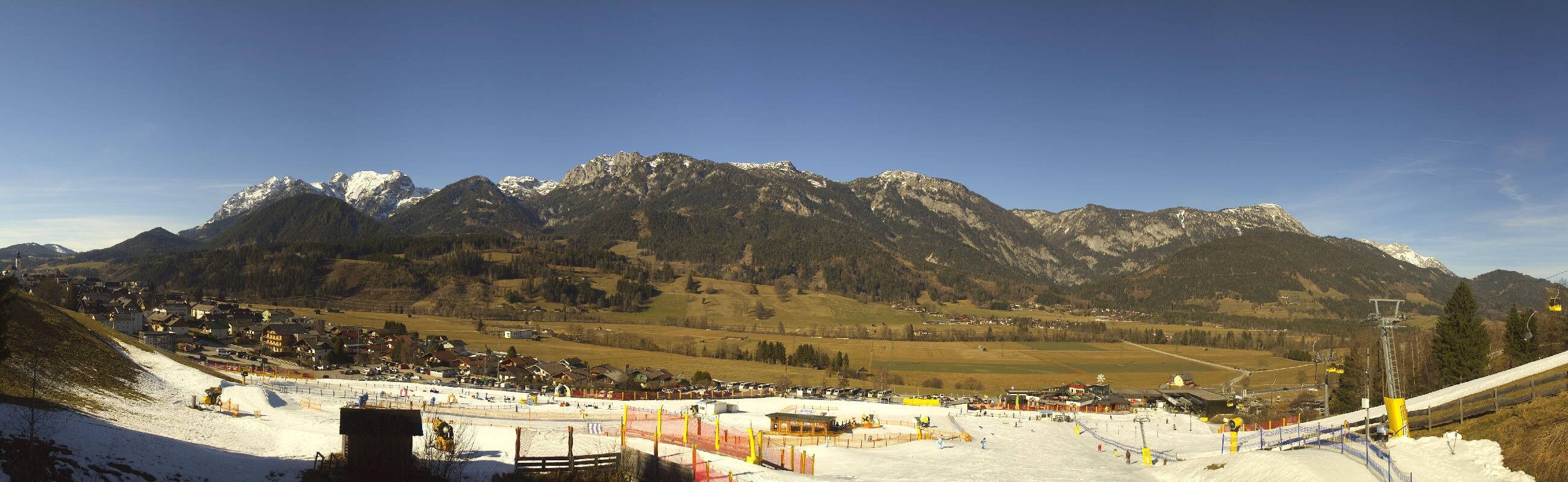 Archiv Foto Webcam Hauser Kaibling - Talstation 8er Gondelbahn