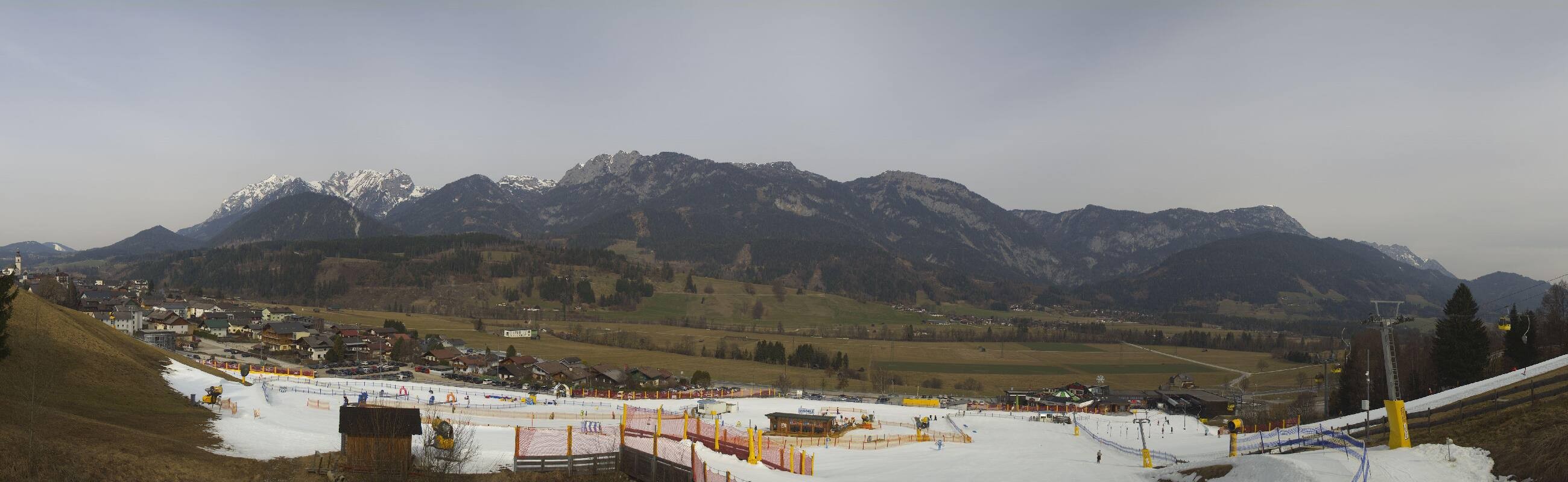 Archiv Foto Webcam Hauser Kaibling - Talstation 8er Gondelbahn